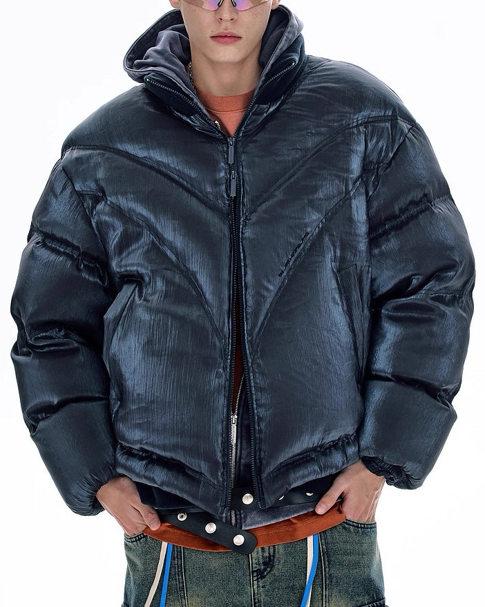 【流光紋羽絨外套,美式潮款】280