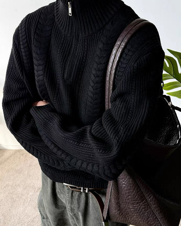 【麥穗紋絞花針織衫,肌理款】279