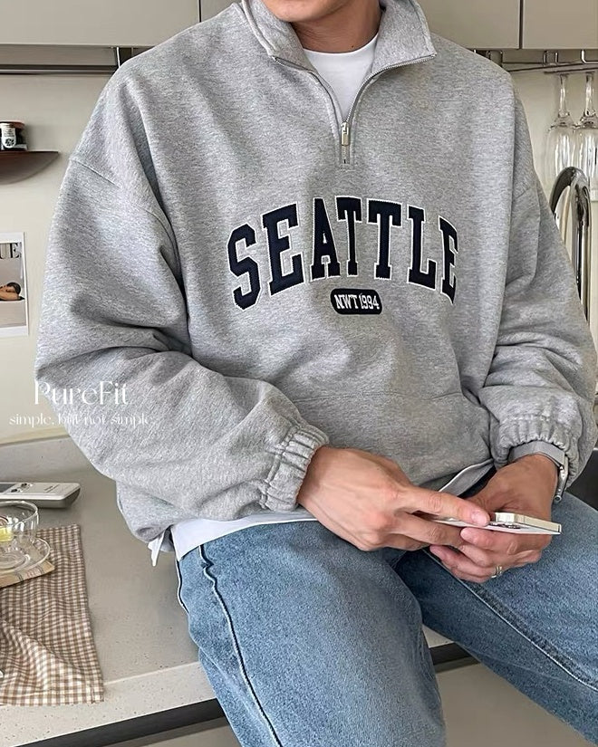 【立領韓系大學T,百搭經典款】295