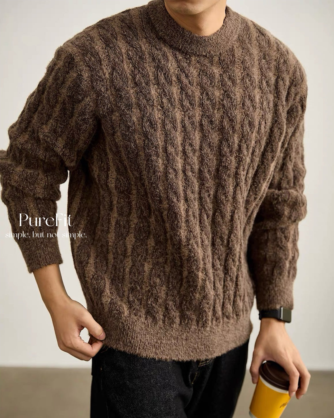 【絞花肌理毛衣,混色個性款】289