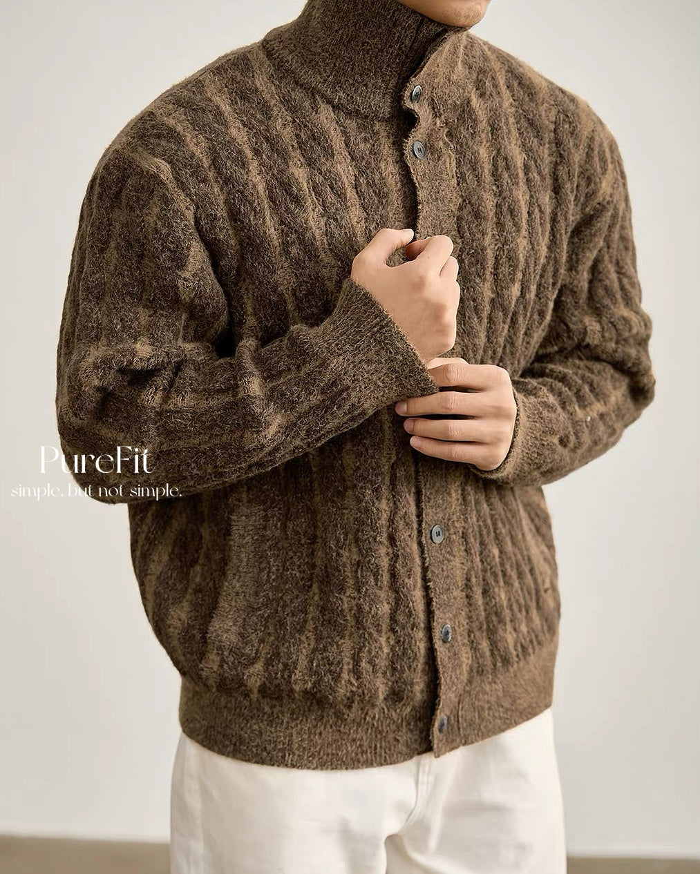 【混色麻花開衫,立體經典款】288