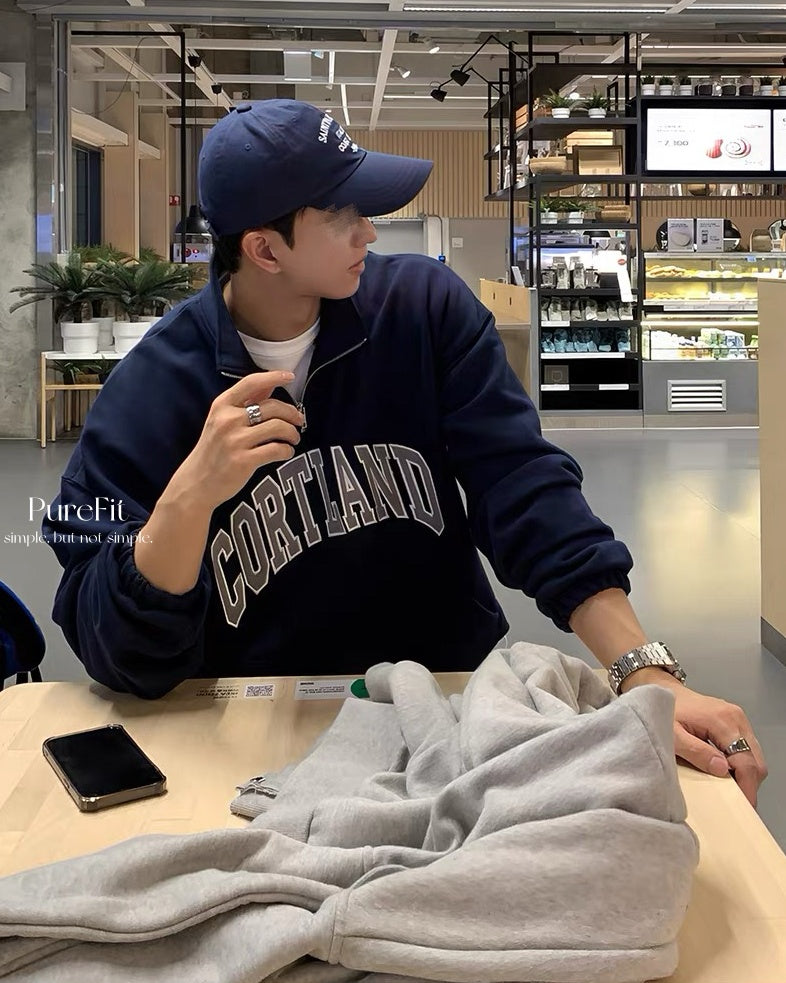 【韓系立領大學T,經典百搭款】307