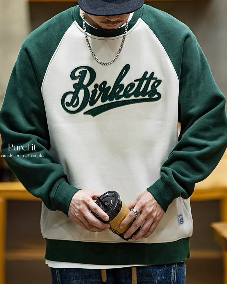 【美式街頭大學T,休閒百搭款】303