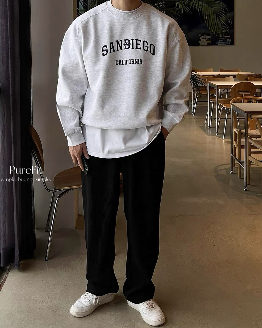 【韓系百搭大學T,簡約經典款】297