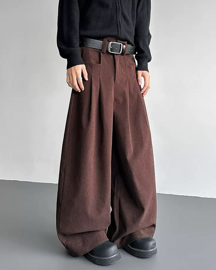 【燈心絨闊腿褲,高磅休閒款】273P