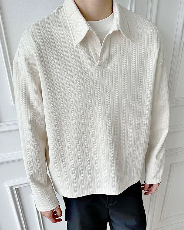 【老錢風麥穗紋,休閒春秋款】220