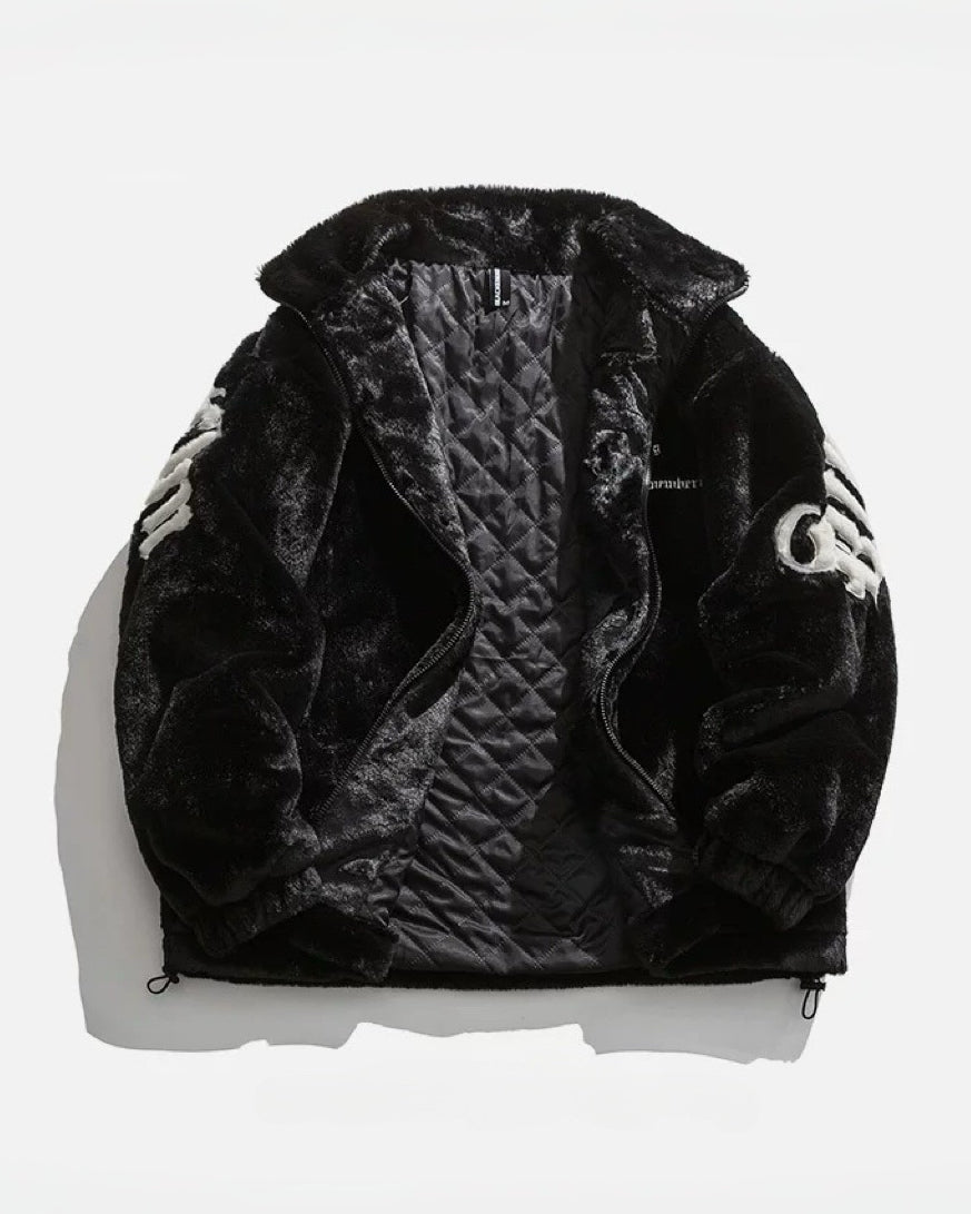 【仿貂絨棉夾克,美系街頭款】246