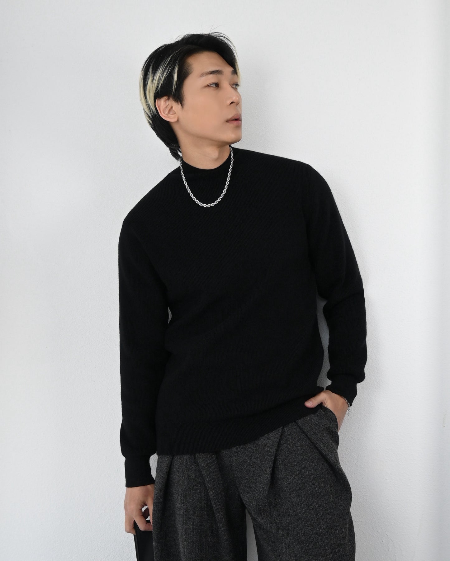 【半高領素毛衣,韓系百搭款】230