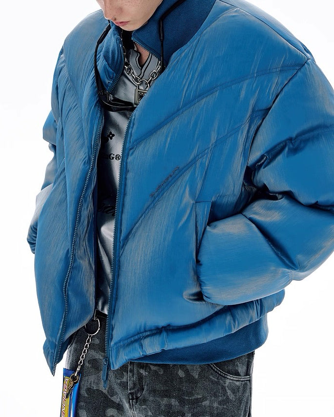 【流光紋羽絨外套，美式潮款】280