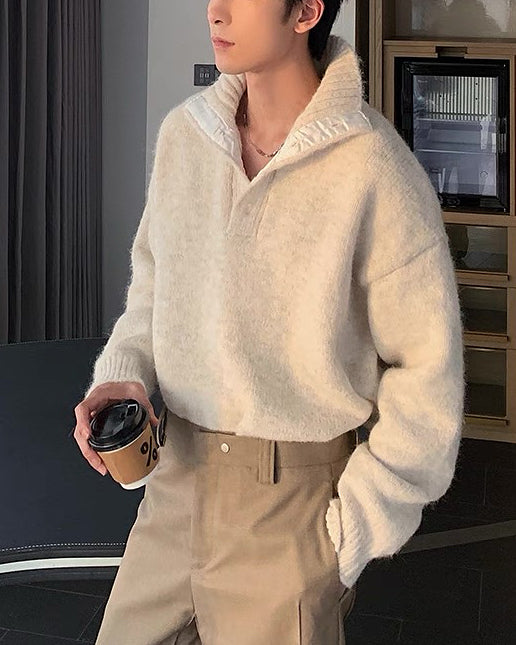 【韓系高領針織衫，百搭素款】274