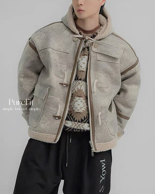 【羊羔毛牛角厚外，經典百搭】291