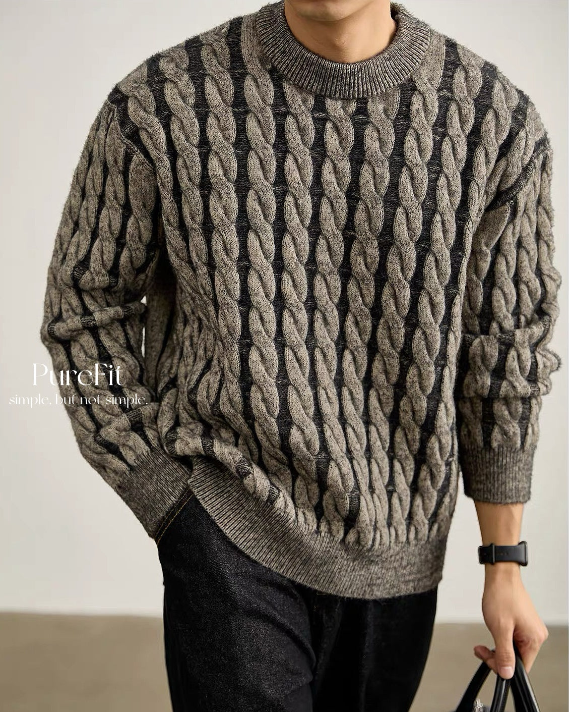 【絞花肌理毛衣，混色個性款】289