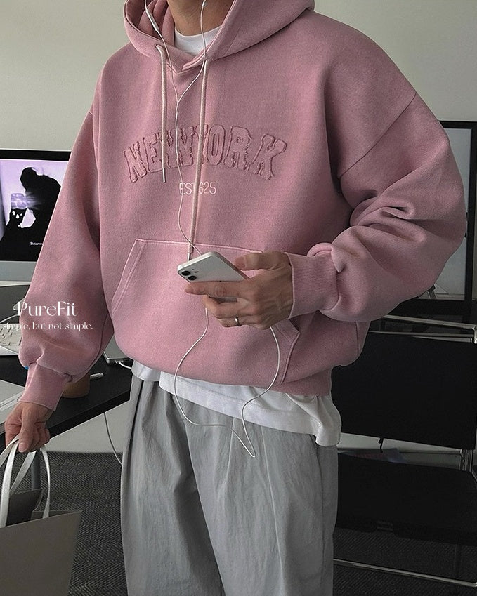 【韓系連帽大學T，百搭素色款】306