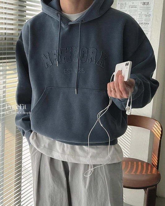 【韓系連帽大學T，百搭素色款】306