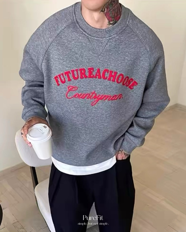 【韓系圓領大學T，百搭經典款】309