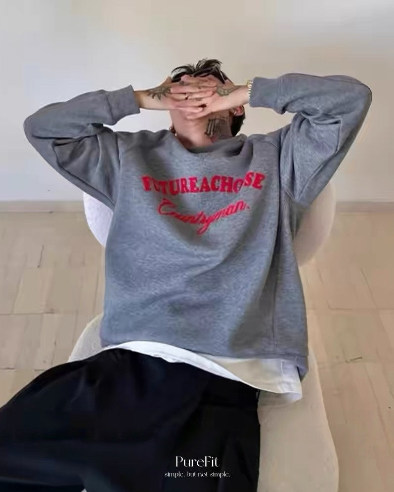 【韓系圓領大學T，百搭經典款】309