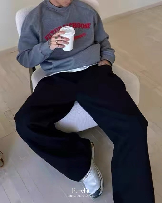 【韓系圓領大學T，百搭經典款】309