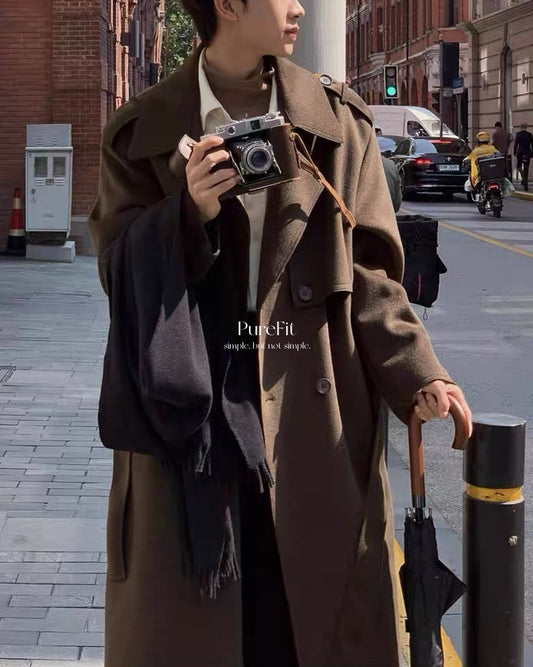 【廓形羊毛大衣，BAPUSMAN高奢款】321