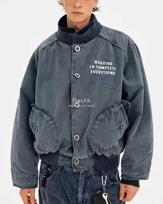 【水洗重磅棉夾，美式工裝款】313