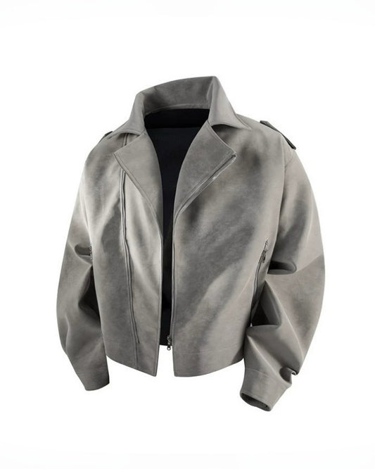 【復古斜領皮外，老錢經典款】262