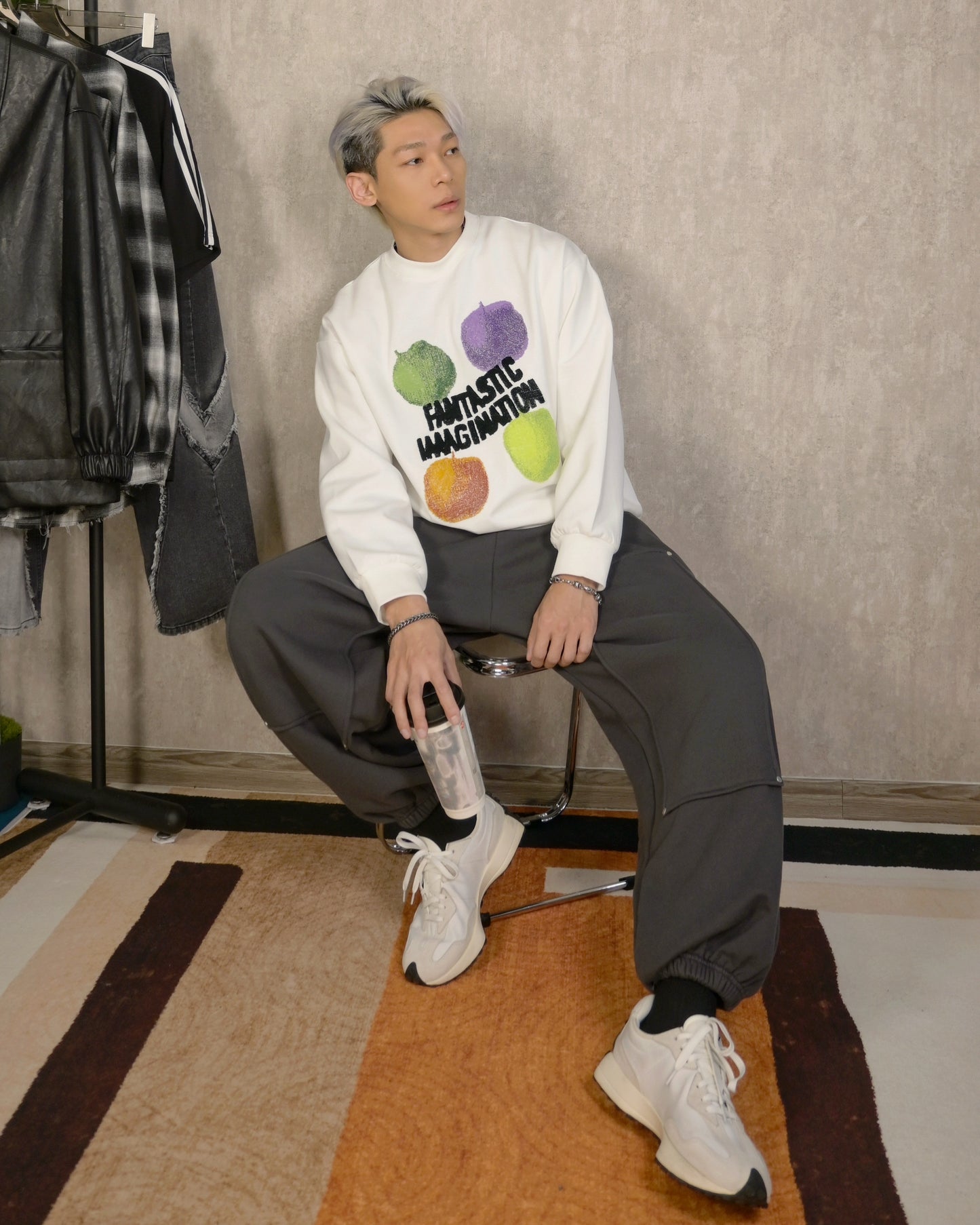 【韓系植絨工藝，厚磅長棉Ｔ】154