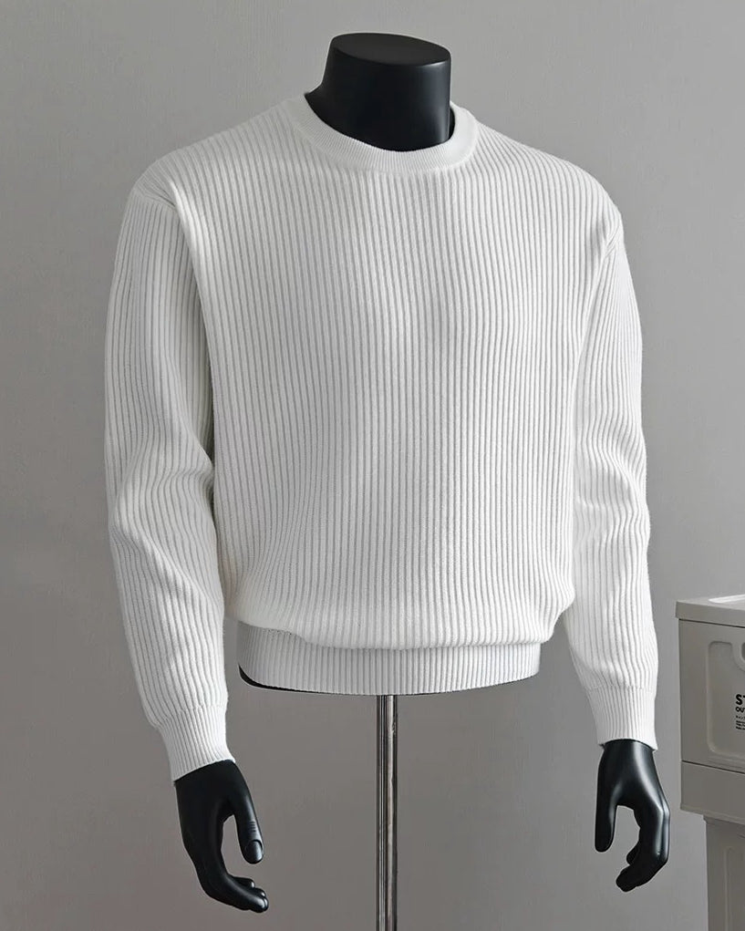 【圓領肌理毛衣，老錢百搭款】231