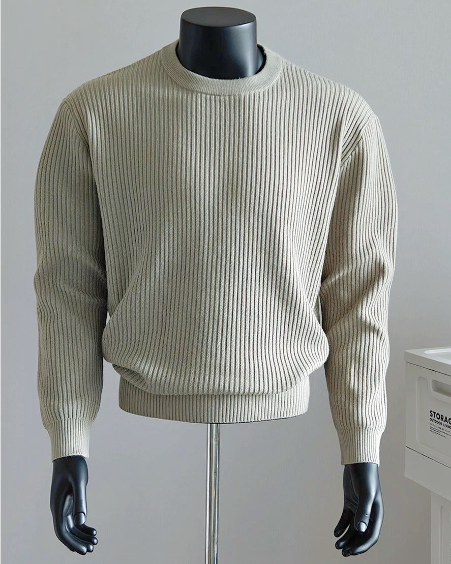 【圓領肌理毛衣，老錢百搭款】231