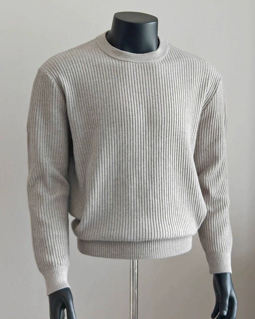 【圓領肌理毛衣，老錢百搭款】231