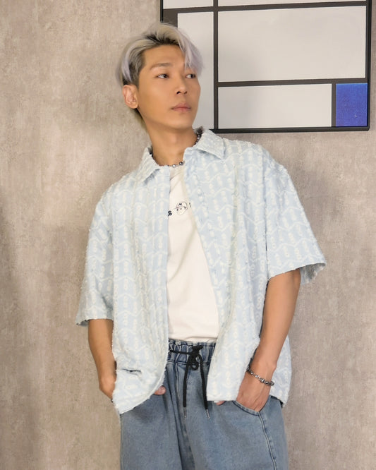 【立體毛邊工藝，韓系百搭襯】【預購】190