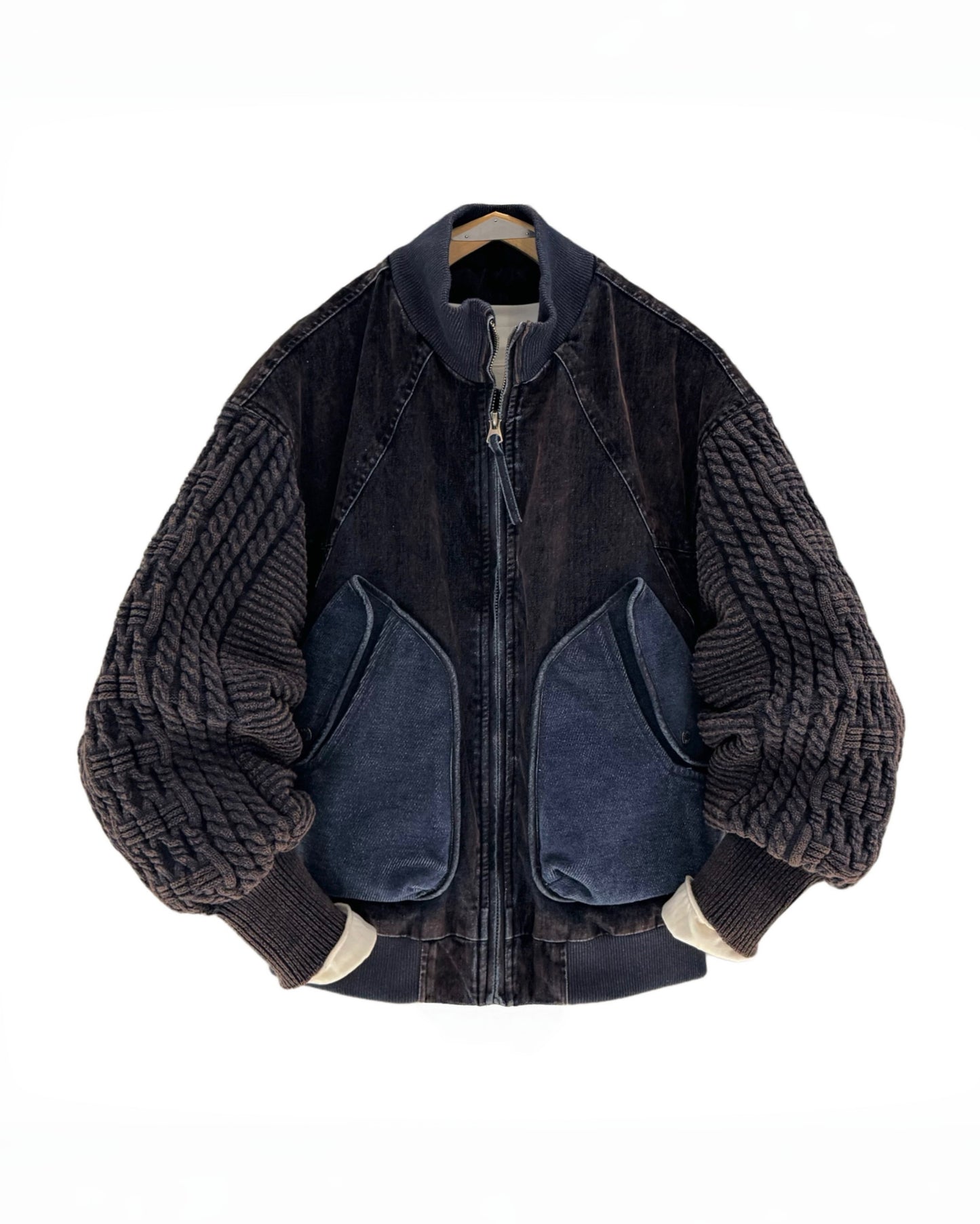 【扎染拼接夾克，美系針織款】247