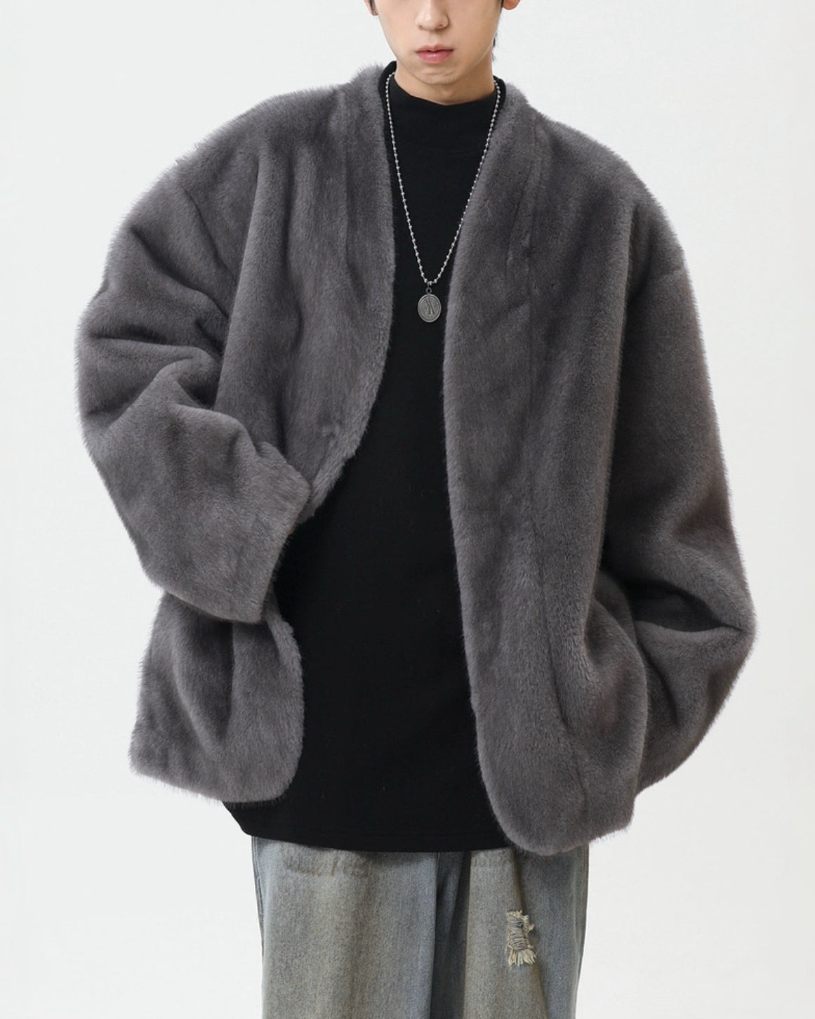 【仿水貂絨外套，老錢冬季款】251