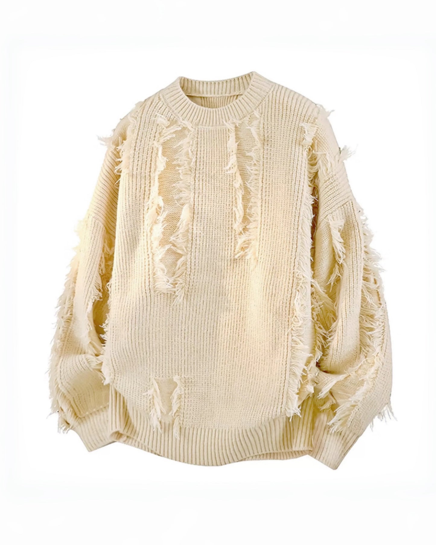 【流蘇破壞毛衣，慵懶休閒款】224