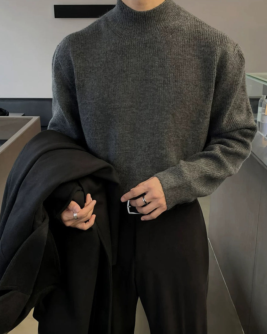 【半高領素毛衣，韓系百搭款】230