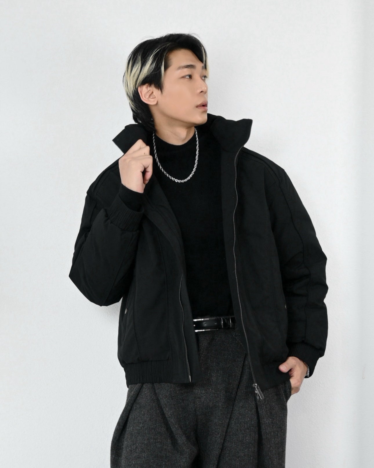 【立領羽絨短夾，cleanfit款】255