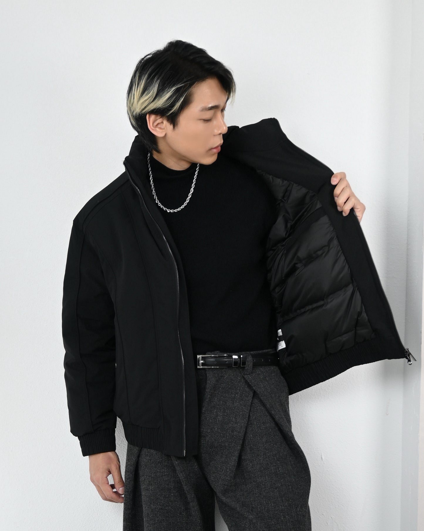 【立領羽絨短夾，cleanfit款】255
