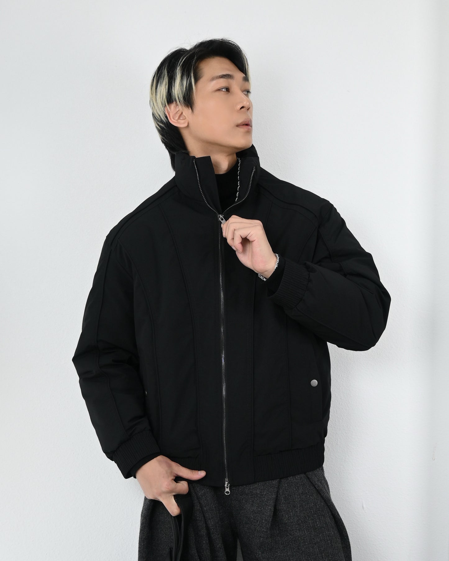 【立領羽絨短夾，cleanfit款】255