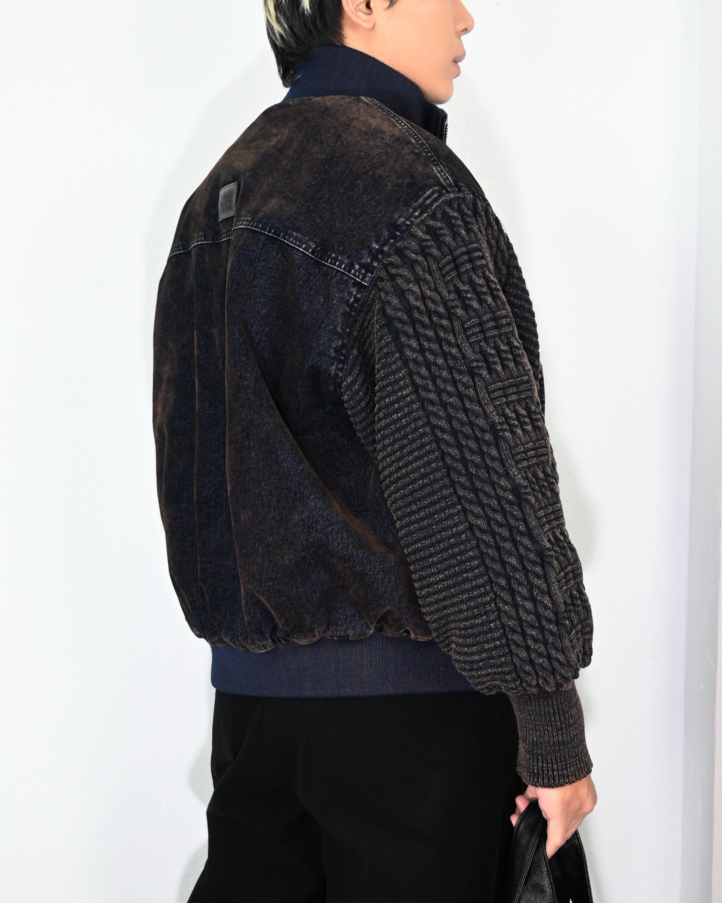 【扎染拼接夾克，美系針織款】247