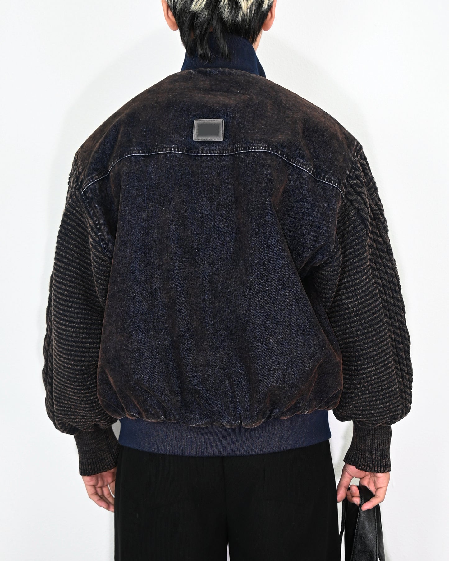 【扎染拼接夾克，美系針織款】247