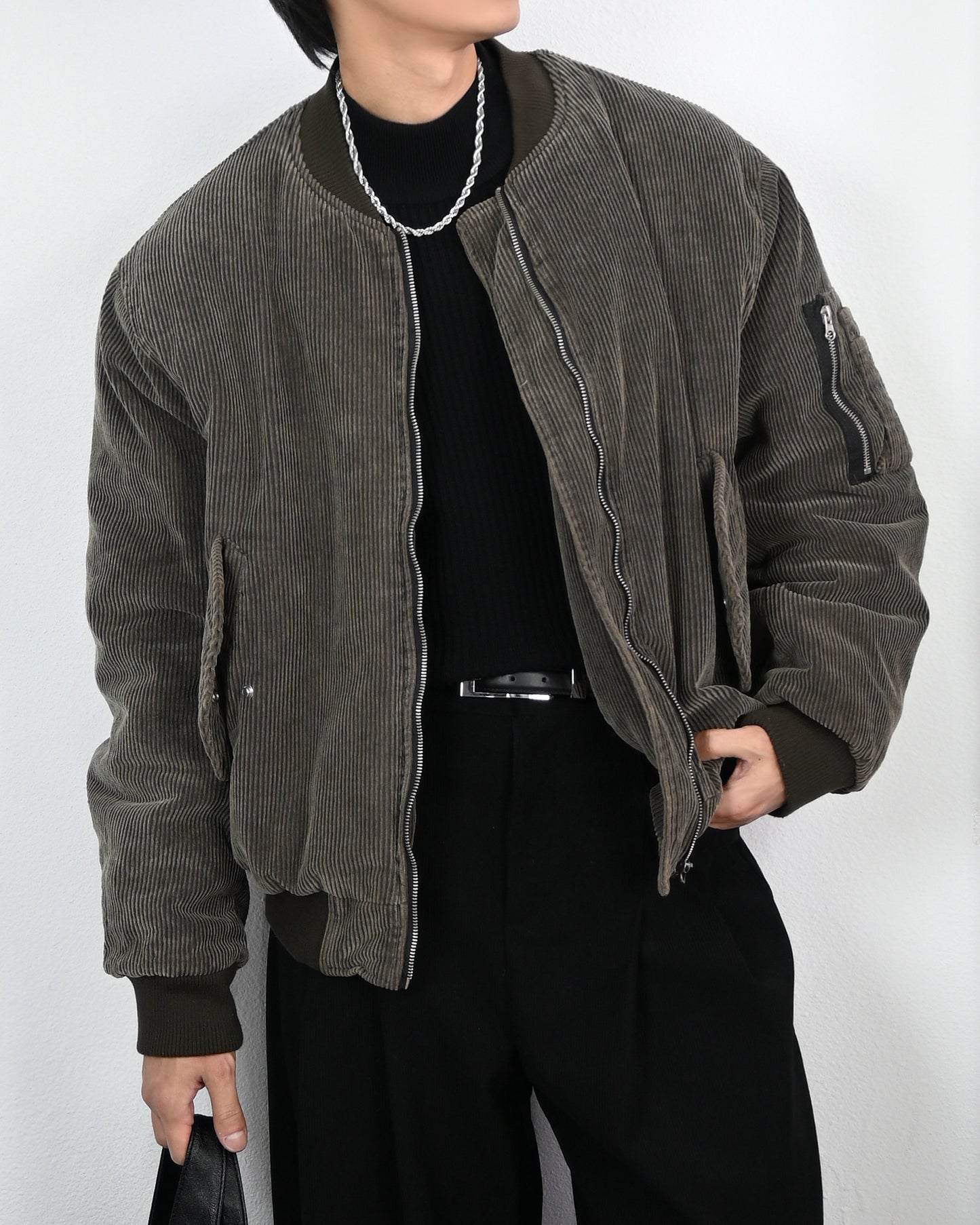 【Boxy燈心絨款，飛行棉夾克】242